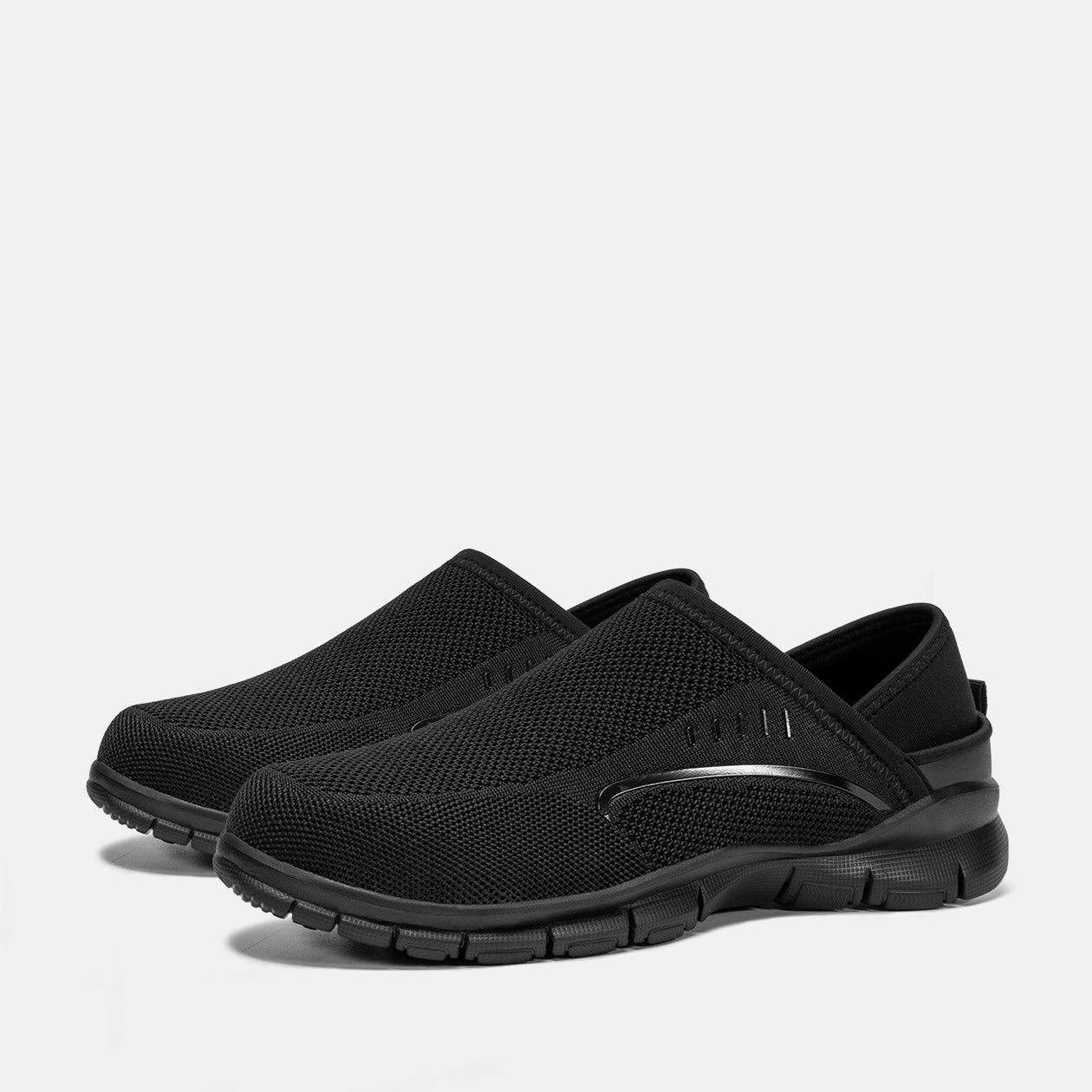 Larnmern Breathable Steel Toe Work Shoes Slip-On Lightweight Safety Toe Sneakers, #L0175095