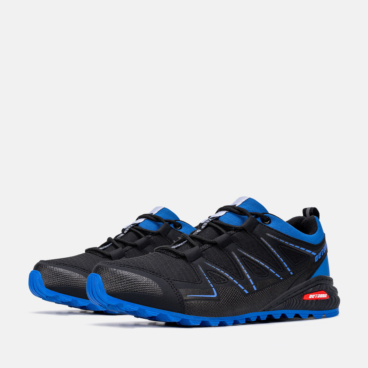 Men's Trail Running Sneakers Waterproof Lightweight Non-Slip Walking Hiking Shoes