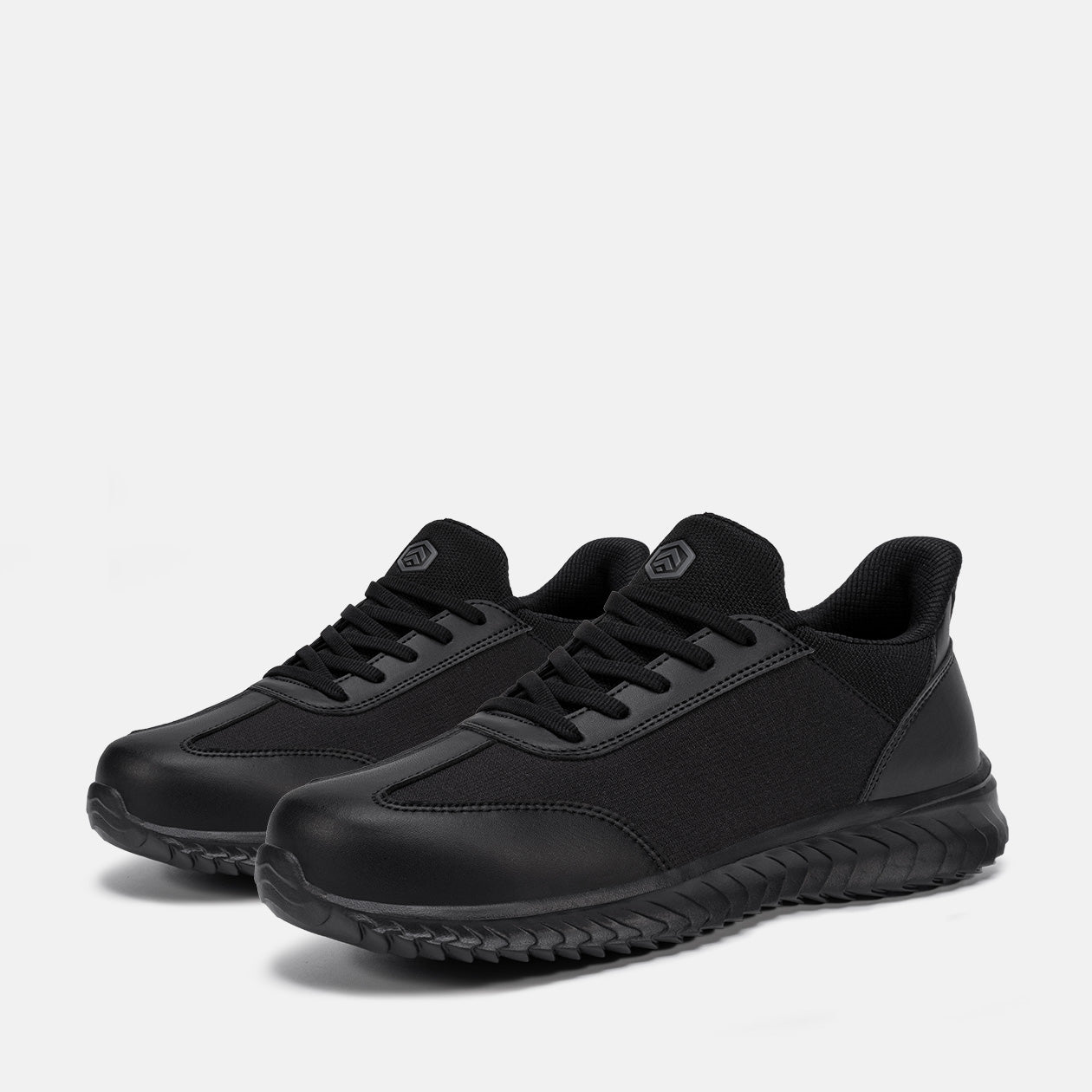 Larnmern Lightweight Slip-On Steel Toe Sneakers Athletic Work Shoes, #L0175049