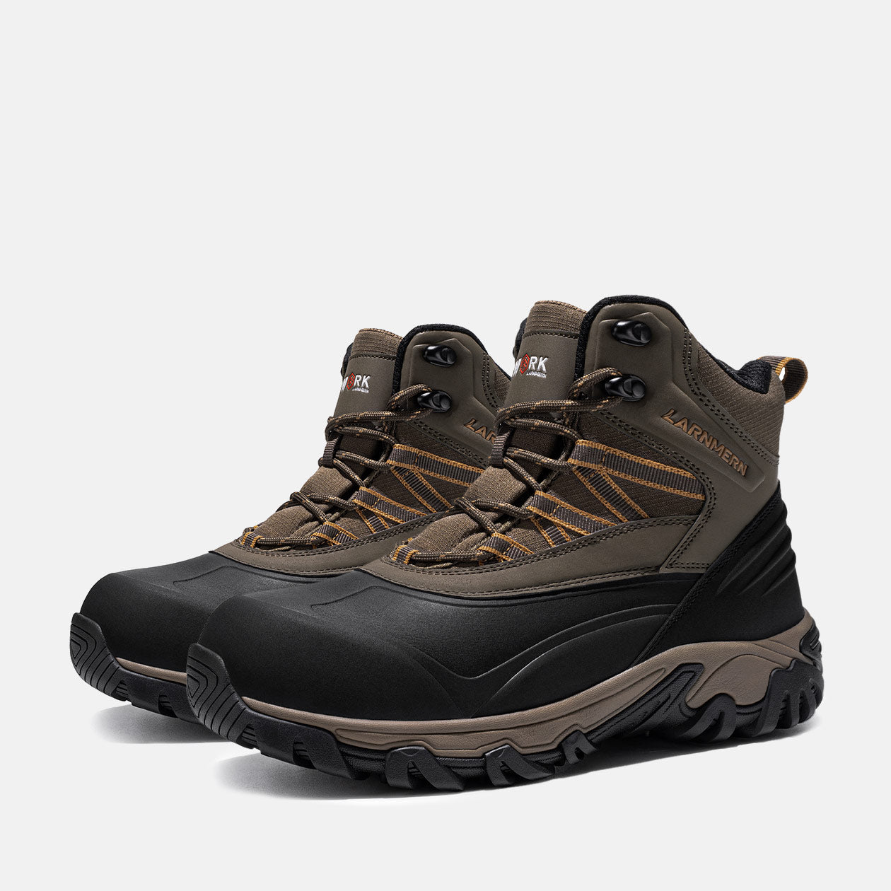 Men's Puncture Resistant Composite Toe Boots Non-Slip Safety Toe Work Boots,L0175056
