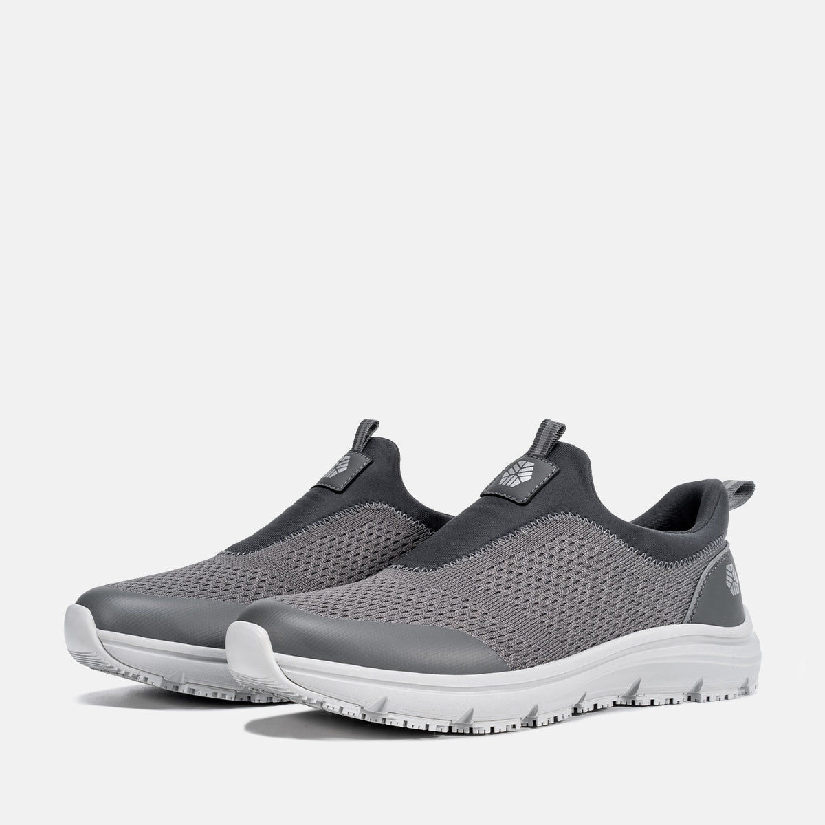 Men's Slip On Slip Resistant Shoes Wide Toe Box Walking Shoes With Arch Support #S2376184
