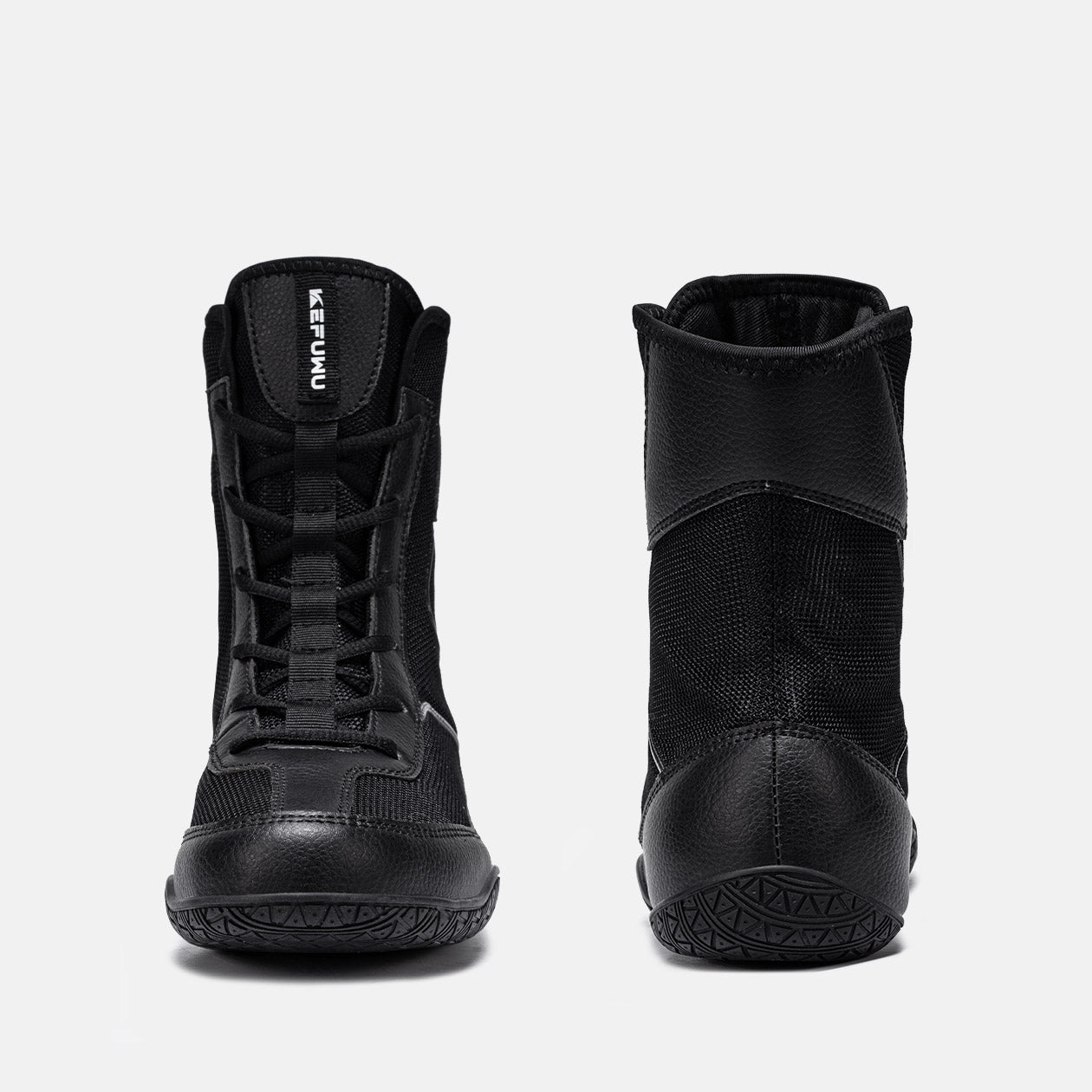 Men's Non Slip Wrestling Boots Breathable High Top Wide Toe  Boxing Boots Wrestling Shoes Youth, #51110