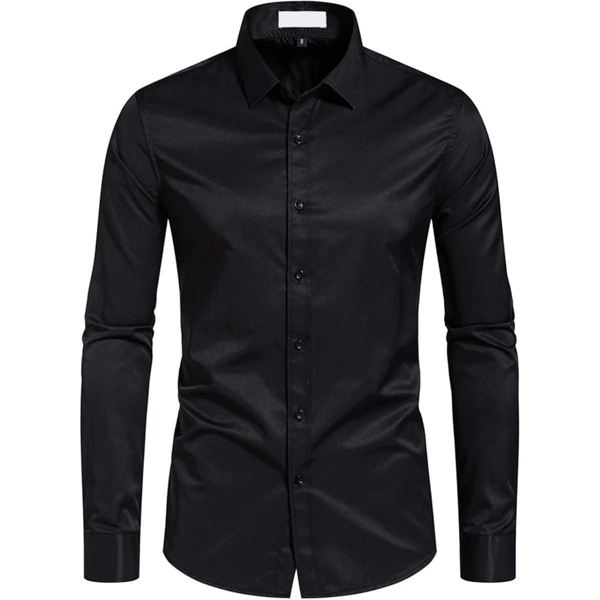 Men‘s Stain Resistant Dress Shirts Long Sleeve Button Down Anti Stain Shirts