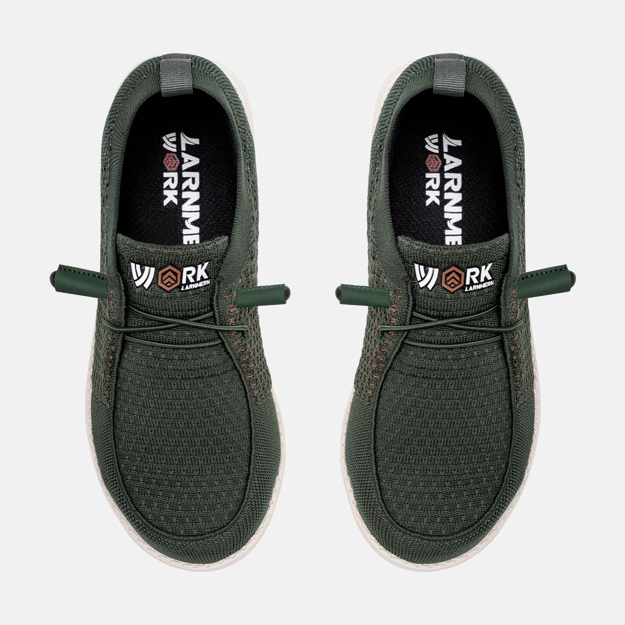 Larnmern Lightweight Steel Toe WorkShoes Safety Toe Loafers, #21124