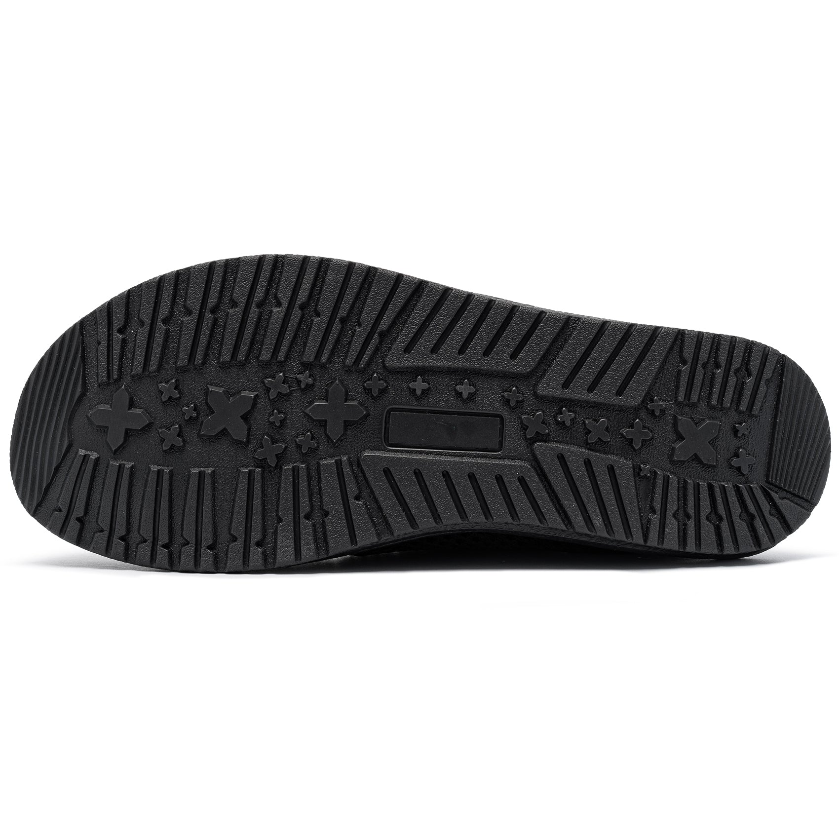 LARNMERN Slip On Steel Toe Shoes Men