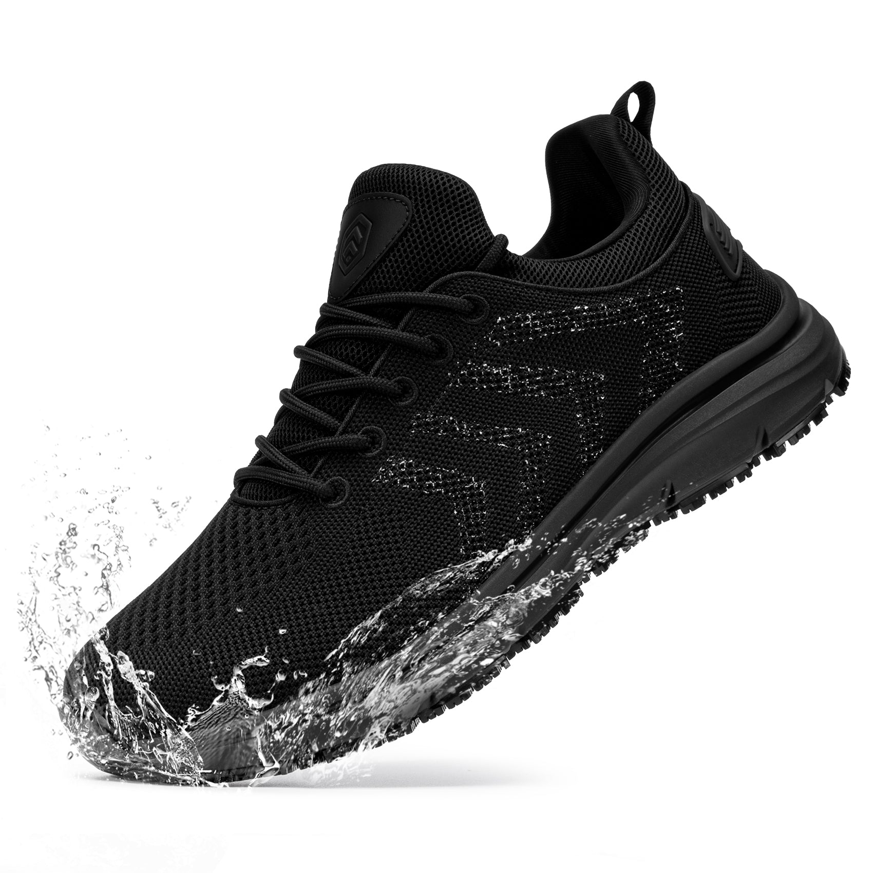 Larnmern Men's Non Slip Waterproof Work Shoes Comfortable Sneakers