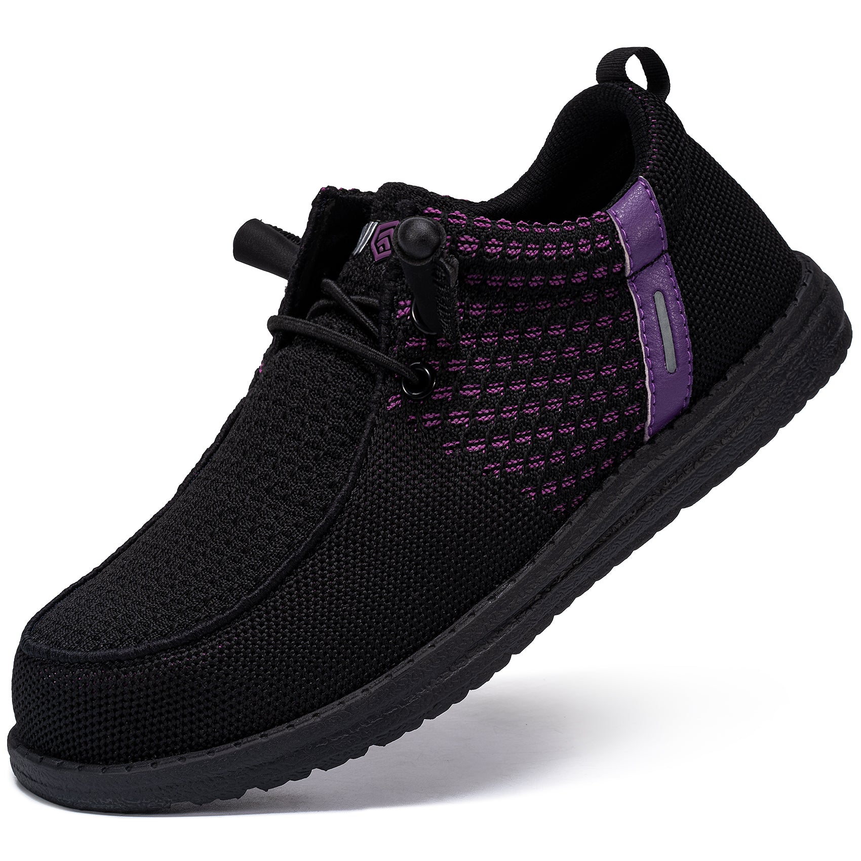 LARNMERN Steel Toe Loafers Women