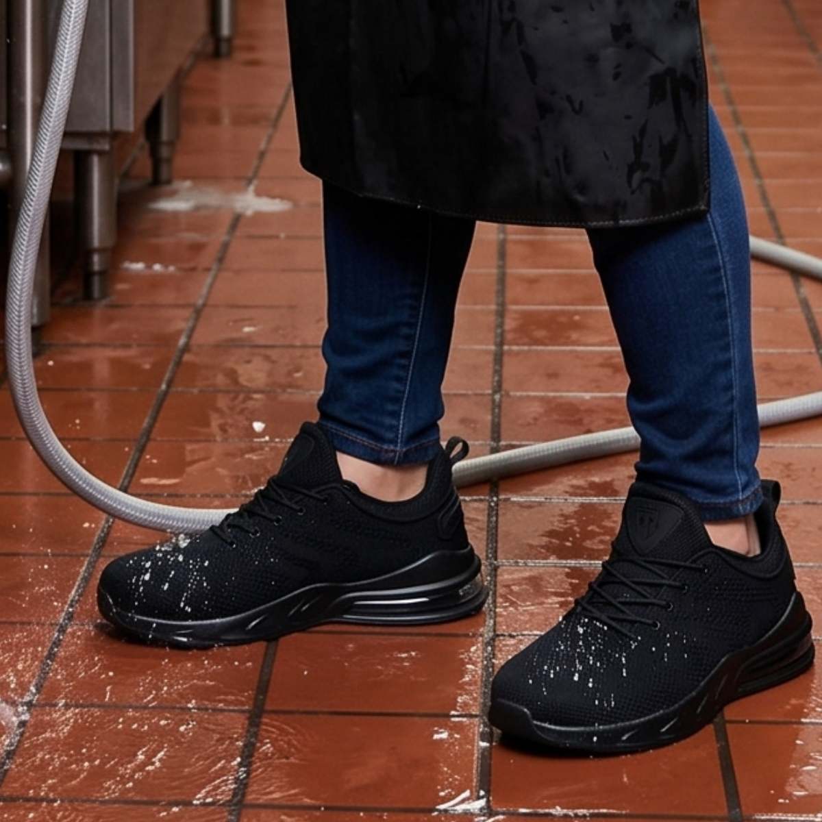 Larnmern Non Slip Shoes Waterproof Oil Resistant Work Shoes For Men And Women,#21107