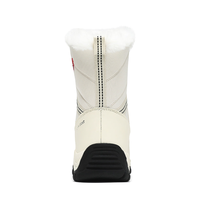 Women's Winter Fur Lined Waterproof Walking Boots Non Slip Snow Boots, #1790