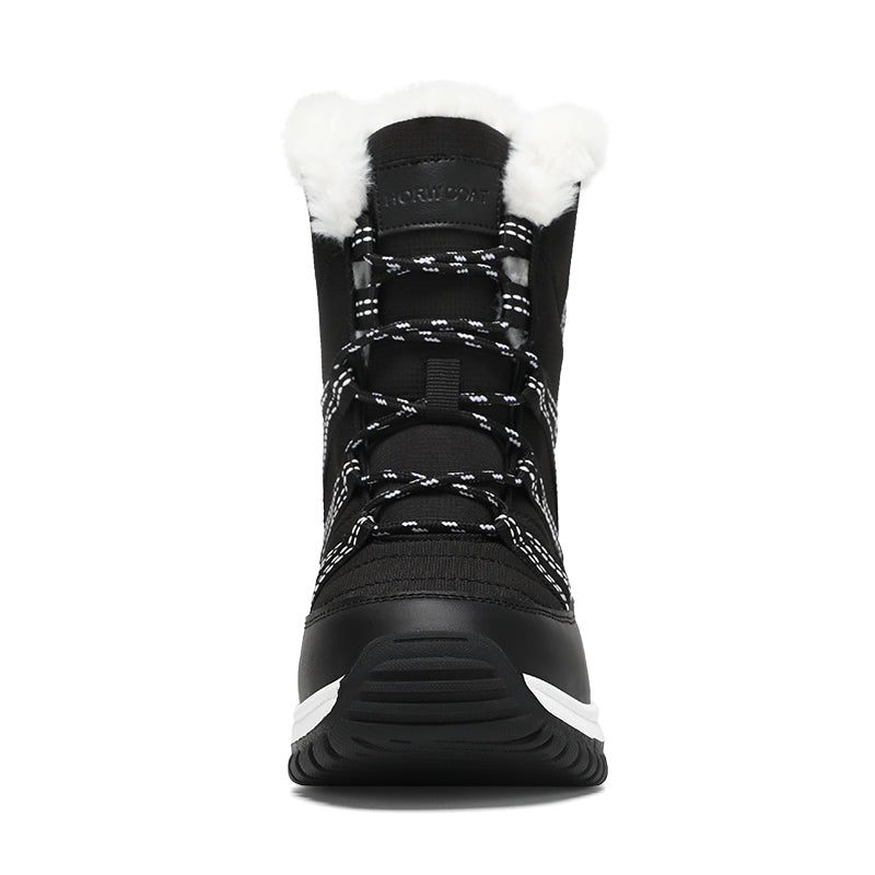 Women's Winter Fur Lined Waterproof Walking Boots Non Slip Snow Boots, #1790