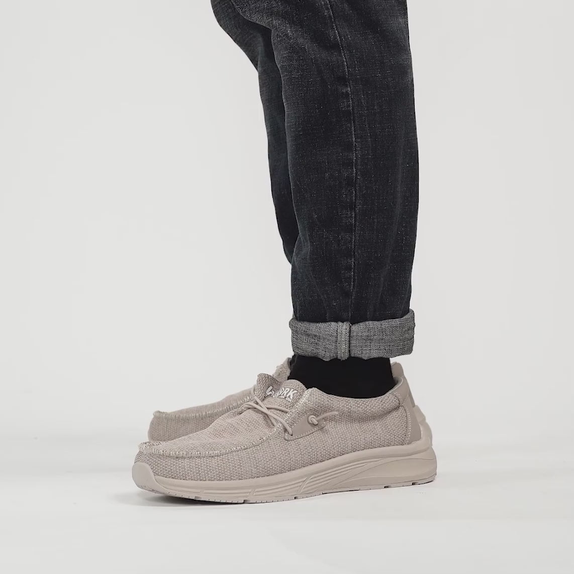 Men's Loafers Canvas Slip On Work Shoes, Slip Resistant Sneakers Food